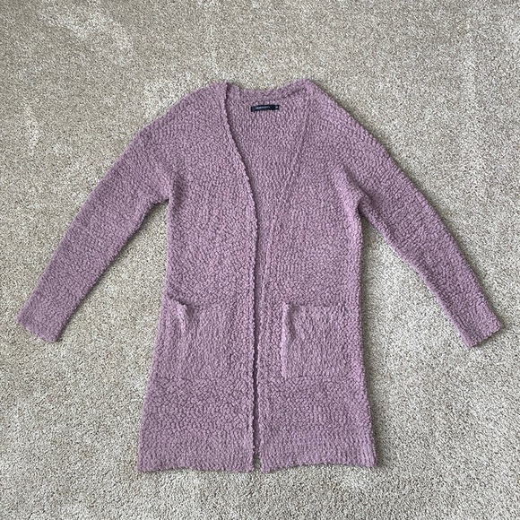 NWT Merokeety Long Cardigan w/Pockets Open Front in Olive, Size S New w/Tag